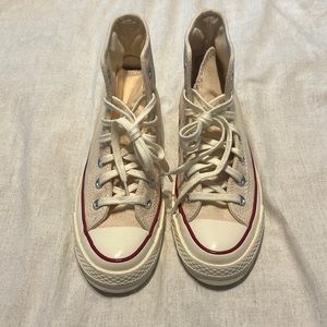 Converse Chuck 70 Hi Canvas sneakers in parchment